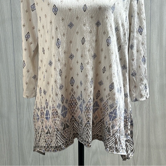 Bit & Bridle 3/4 Sleeve Blouse Size Large - Picture 3 of 11